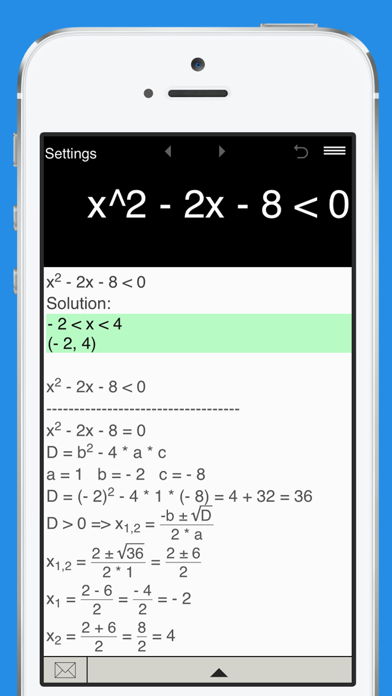 Linear Inequality Calculator - solving linear inequalities in one variable Screenshot 2