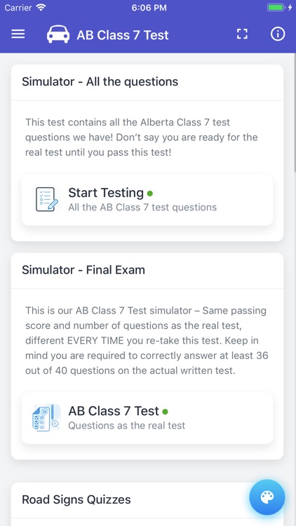 Alberta Driving Test - Class 7