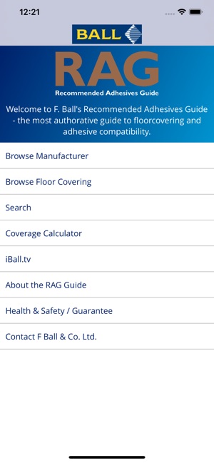 Recommended Adhesives Guide