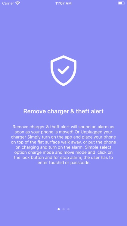 Remove Charger & Theft Alert