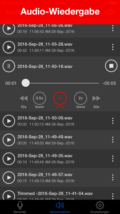Voice Recorder : Ton aufnehmen app screenshot 1 by LiveBird Technologies Private Limited - appdatabase.net