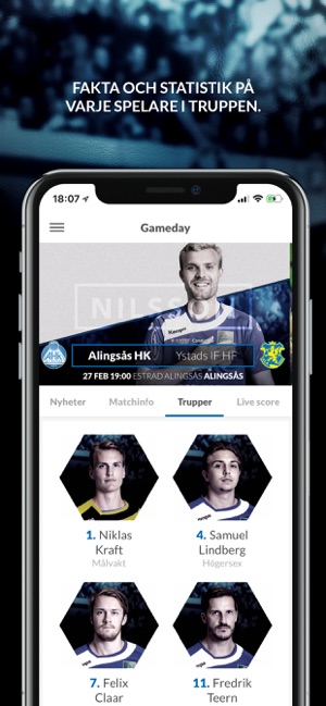 Gameday - Alingsås(圖3)-速報App