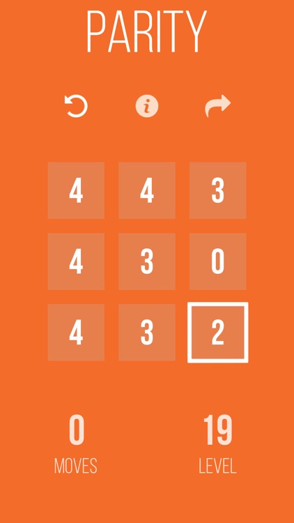 Parity puzzle game