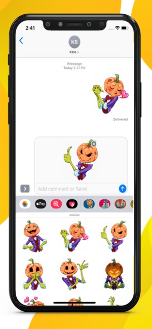 Pumpkin Halloween Stickers(圖2)-速報App