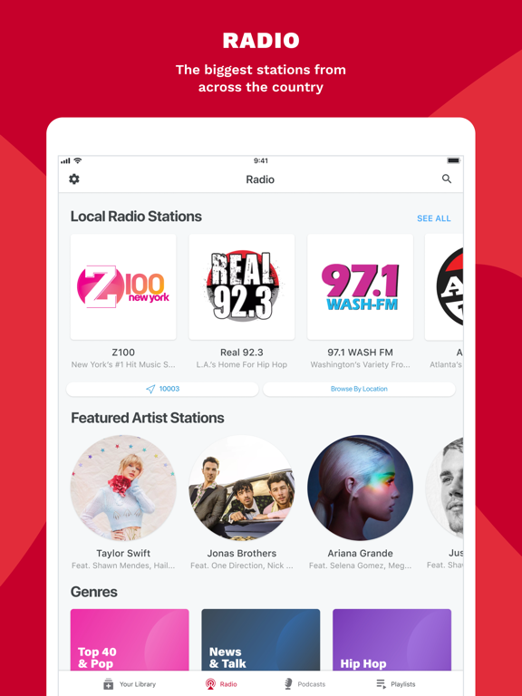 iHeartRadio: Free Streaming AM & FM Radio Stations, the Best Music & Top Podcasts Online screenshot