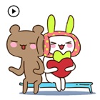 Sweet Love Bear And Rabbit