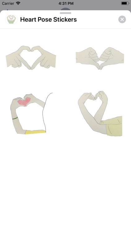 Heart Pose Stickers screenshot-3