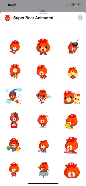 Super Bear: Animated Stickers(圖3)-速報App