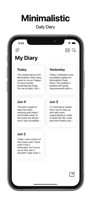 Minimalistic Daily Diary