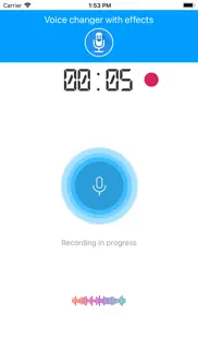 voice changer with echo effect iphone screenshot 1