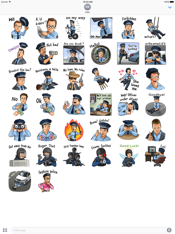 Funny Meme Police Stickerのおすすめ画像2