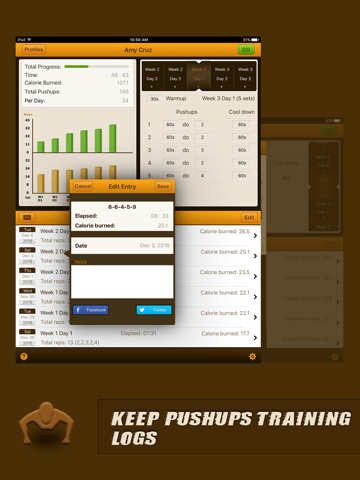 Pushups Coach for iPad - náhled