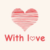 With Love - Heart Sticker