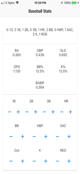 Game screenshot Simple Baseball Stats apk