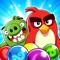 Team up with the Angry Birds characters to solve bubble popping puzzles