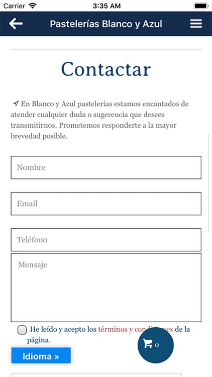 Pastelerías Blanco y Azul screenshot-8