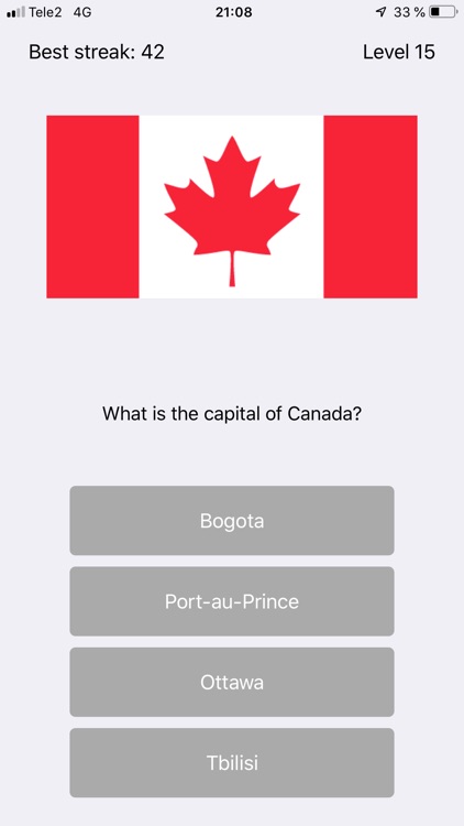Capital City Quiz World Flags