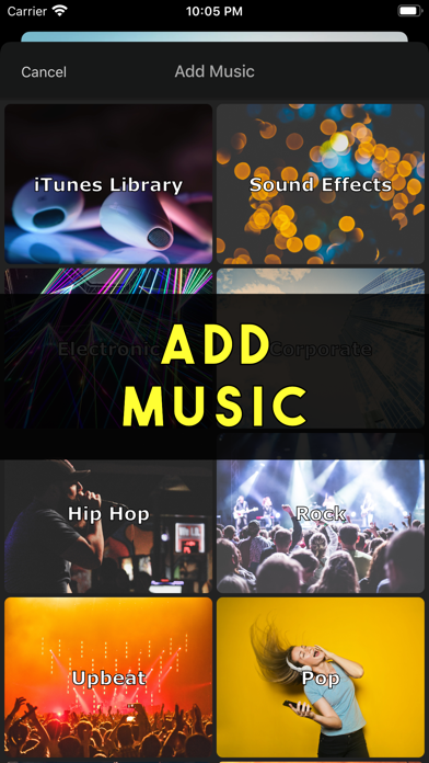Add Music & Text Video Editor screenshot 2