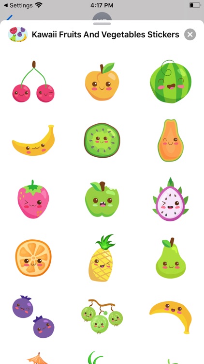 Kawaii Fruits And Vegetables
