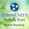 With the Community Bank & Trust Mobile Banking App, you can access your account from anywhere, anytime