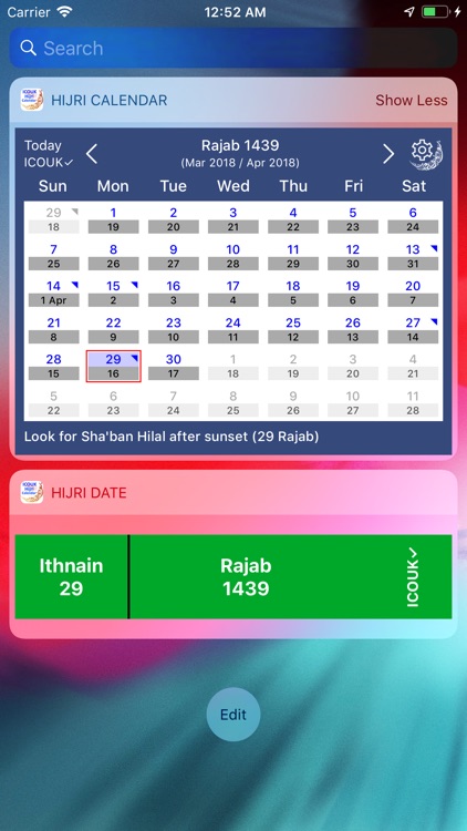ICOUK Hijri Calendar Widgets