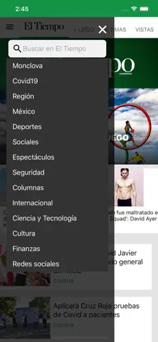 لقطة 2 El Tiempo Monclova iphone