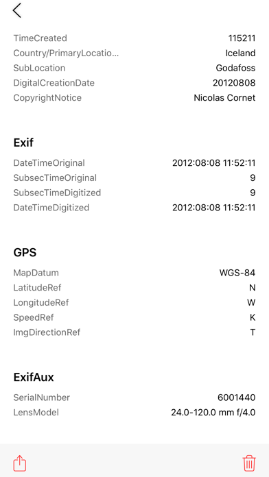 Image EXIF Data Viewer screenshot 3