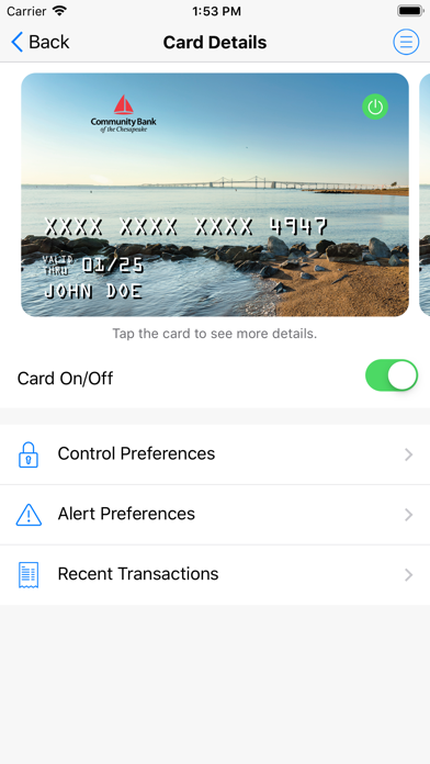 How to cancel & delete CBTC Card Control from iphone & ipad 1