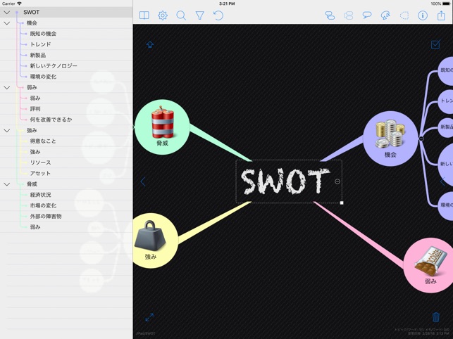 iThoughts (mindmap) Screenshot