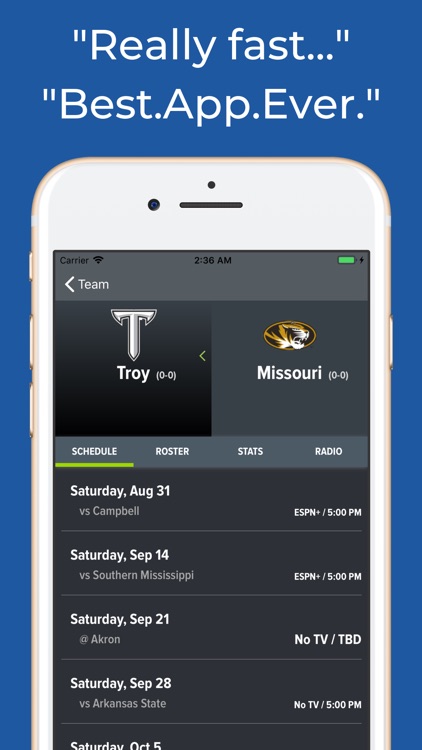 Missouri Football Schedules screenshot-8