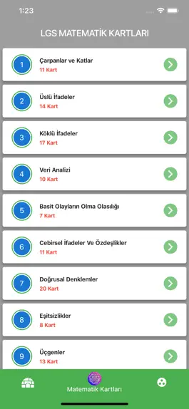 Game screenshot LGS Matematik Kartları hack