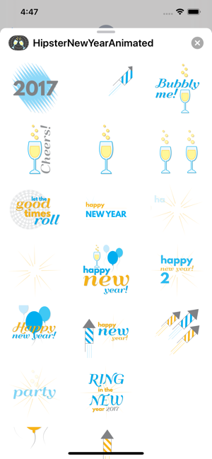 Hipster New Year Animated(圖1)-速報App