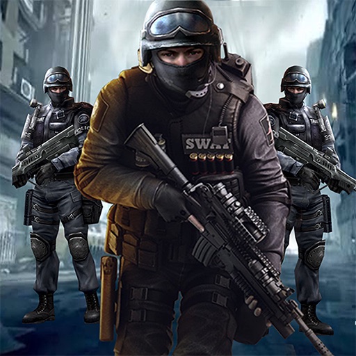 SWAT Team Police Sniper Shoot Icon