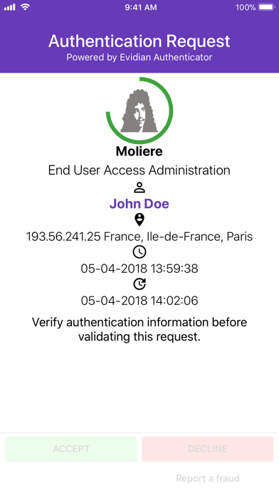 Evidian Authenticator screenshot 2