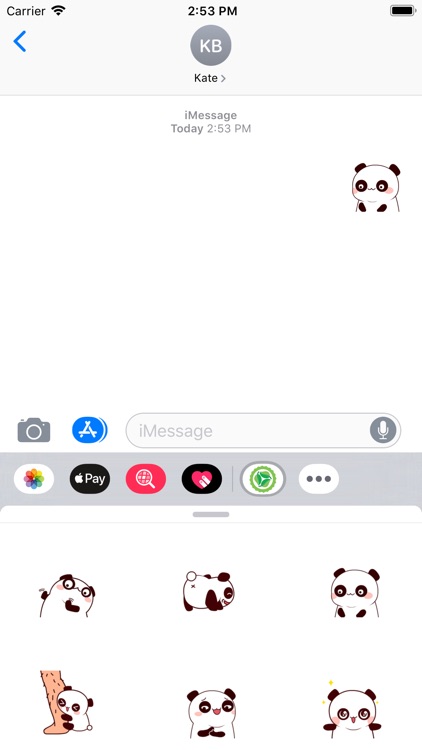 Funny panda emoji screenshot-3