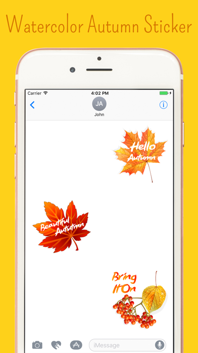 How to cancel & delete Animated Autumn Season Stickers from iphone & ipad 1