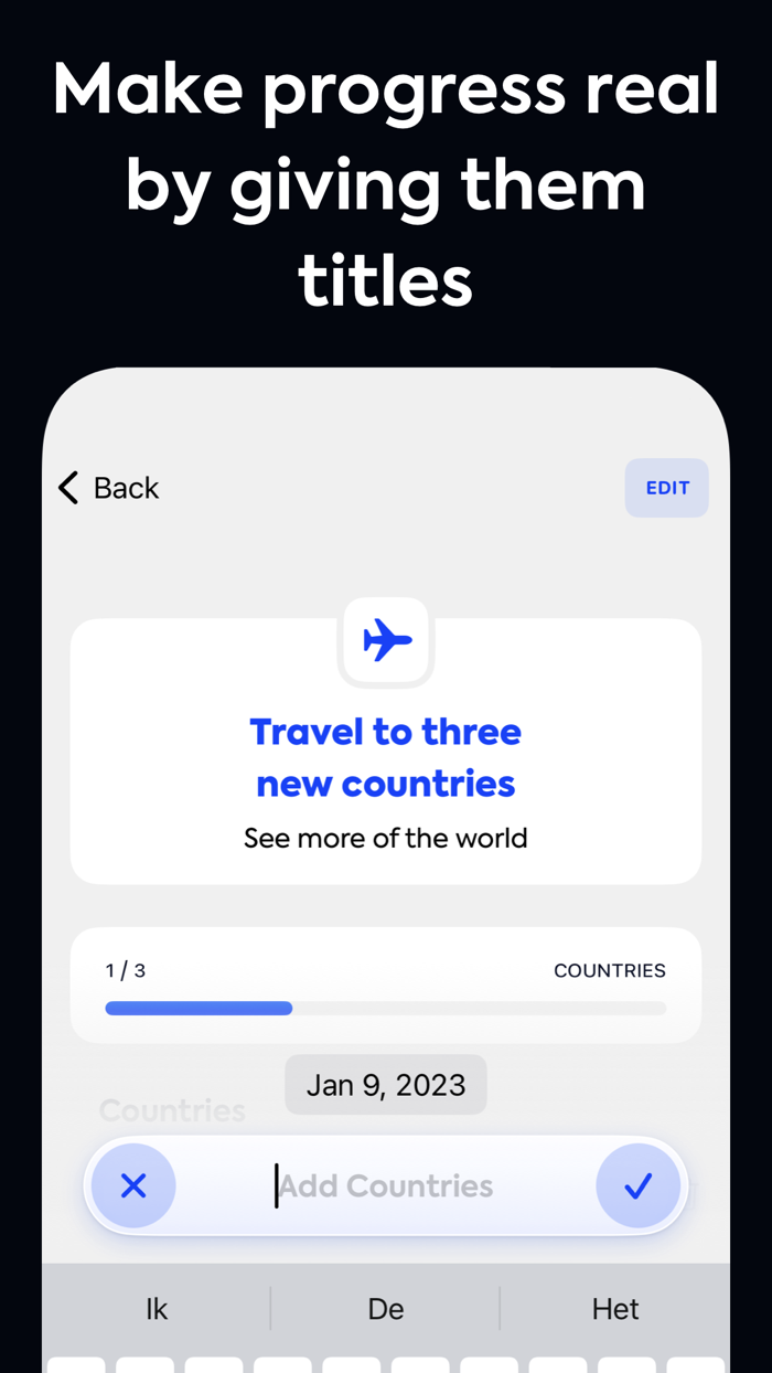 Gola - Goal Tracking