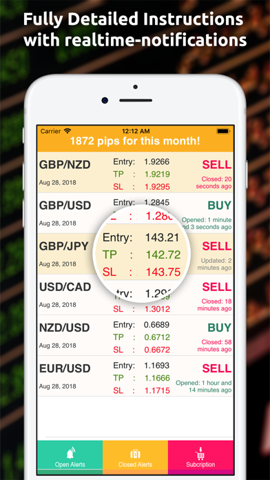 Forex Alerts: Trading... screenshot1