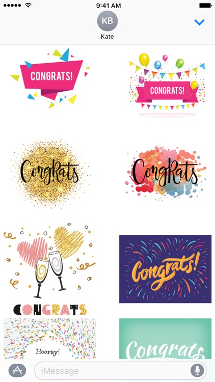 Congratulations Stickers by Kitefaster