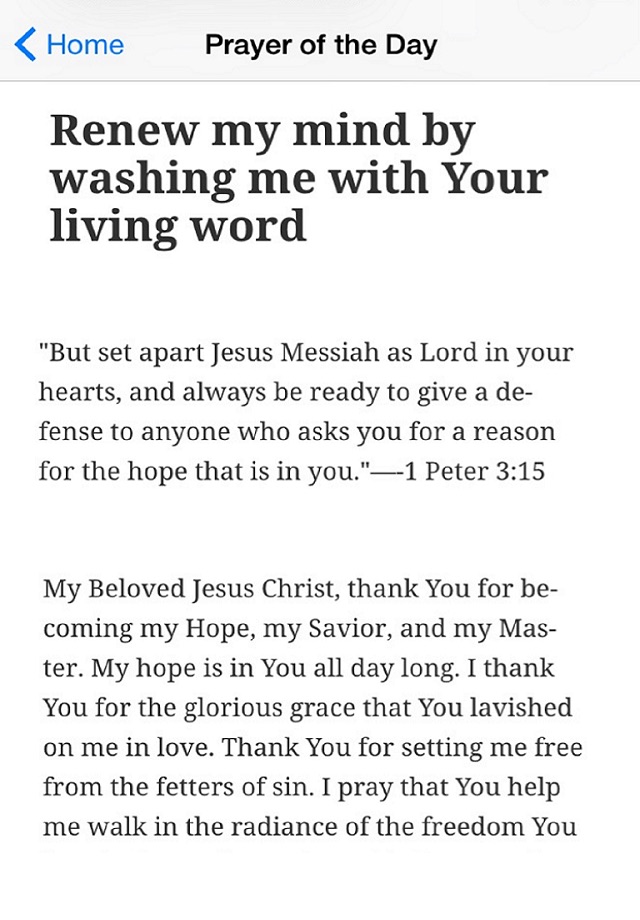 Prayer of the Day screenshot 2