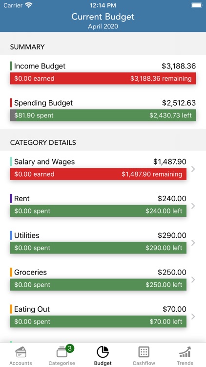 PocketLion PocketSmith Budget screenshot-5