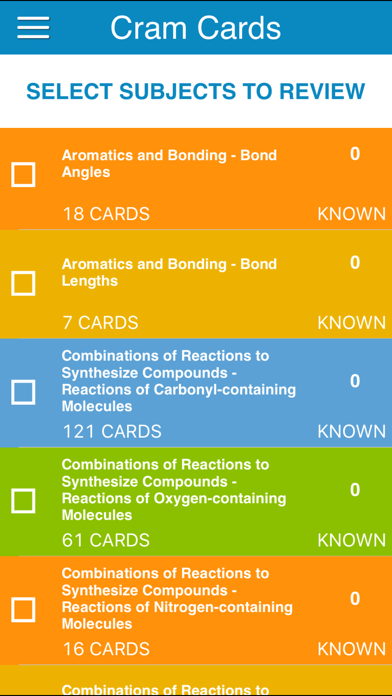 How to cancel & delete OAT Organic Chem Cram Cards from iphone & ipad 3