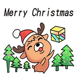 Cute Rudolph Reindeer Stickers
