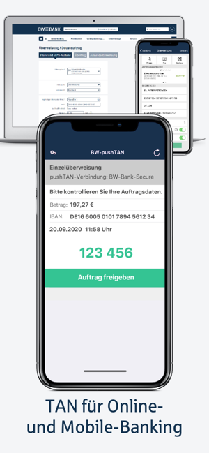 BW-pushTAN für Ihr Banking