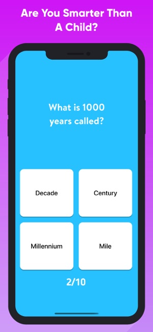 Are You Smarter Than A Child On The App Store