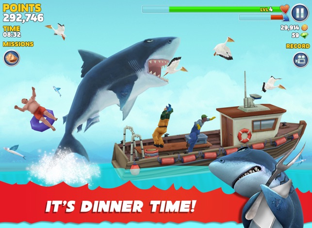 Hungry Shark Evolution On The App Store - lets play survive the shark attack in roblox shark bite