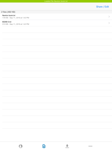 Browser & Offline File Storage - náhled