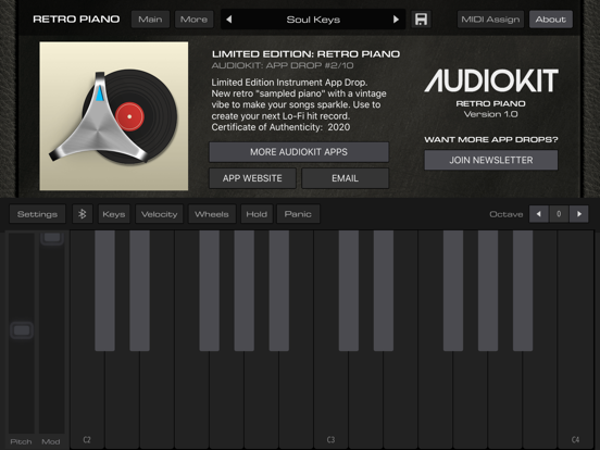 AudioKit Retro Piano screenshot 2