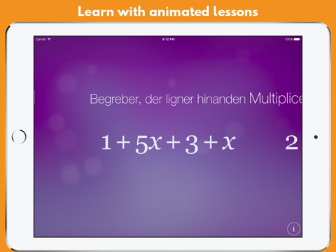 Algebra Touch screenshot 2