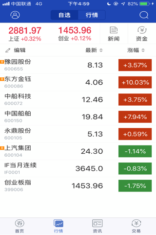 上海华信证券 for iPhone screenshot 2